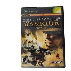 Full Spectrum Warrior Xbox Game 2004 Manual and Case